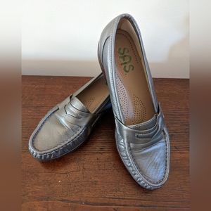 SAS Gunmetal Gray Penny Loafer